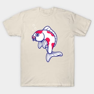 Cute Koi Fish Cartoon T-Shirt